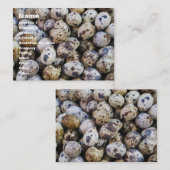 Kwartaaleieren Visitekaartje (Voorkant / Achterkant)