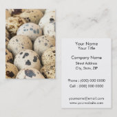 Kwartaaleieren Visitekaartje (Voorkant / Achterkant)