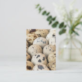 Kwartaaleieren Visitekaartje (Staand voorkant)