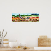 Kwartaalfamilie met Peeps-Poster voor het zuidwest Poster (Keuken)