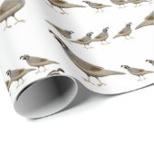 Kwartaalpapier uit de Californische Quail-reeks Cadeaupapier (Rol Hoek)