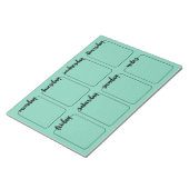 Kwartaalrooster Aangepaste kleurenbalk Notitieblok (Schuin)