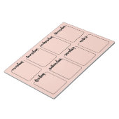 Kwartaalrooster Aangepaste kleurenbalk Notitieblok (Schuin)