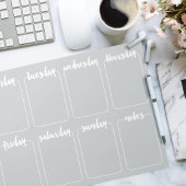 Kwartaalrooster Aangepaste kleurenbalk Notitieblok