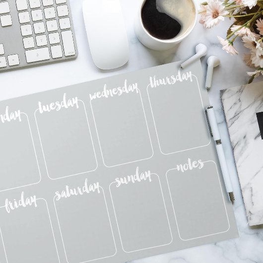 Kwartaalrooster Aangepaste kleurenbalk Notitieblok