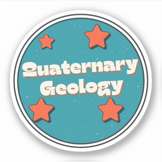 Kwartaire Geologie Sticker (Voorkant)