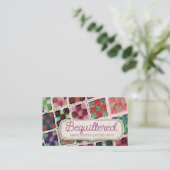 Kwartblokken voor het kantelen van naadloze naaiga visitekaartje (Staand voorkant)