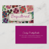 Kwartblokken voor het kantelen van naadloze naaiga visitekaartje (Voorkant / Achterkant)