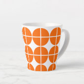 Kwartcirkel patronen latte mok (Rechterhoek)
