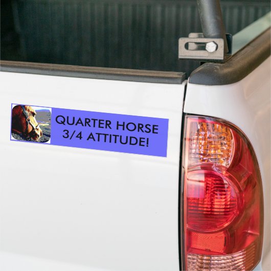 KWARTEHORSE - 3/4 ATTITUDE! BUMPERSTICKER (Op Truck)