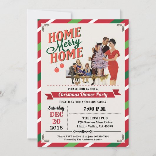 Kwartehuis met kerst kaart (Voorkant)