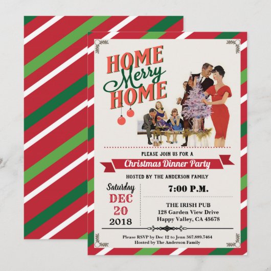 Kwartehuis met kerst kaart (Voorkant / Achterkant)