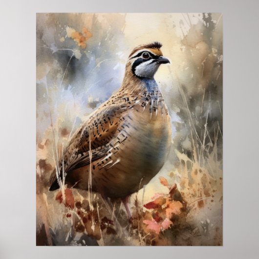 Kwartel Boerderij Animal Art Print Poster (Voorkant)