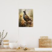 Kwartel Boerderij Animal Art Print Poster (Keuken)
