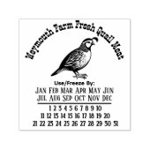 Kwartel Boerderij Vlees Eieren Versheid Kalender D Zelfinktende Stempel (Design)