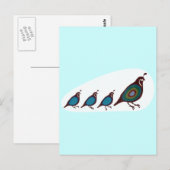 Kwartel Briefkaart (Voorkant / Achterkant)