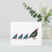 Kwartel Briefkaart (Staand voorkant)