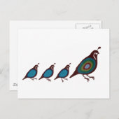 Kwartel Briefkaart (Voorkant / Achterkant)