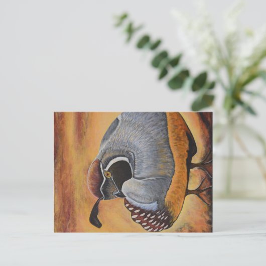 Kwartel Briefkaart (Staand voorkant)