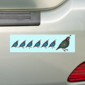 Kwartel Bumpersticker (Op auto)
