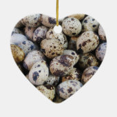 Kwartel Eieren Keramisch Ornament (Achterkant)