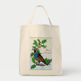Kwartel in Holly Tote Bag