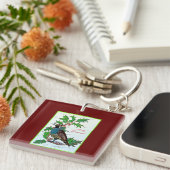 Kwartel Kerstmis Sleutelhanger (Voorkant Rechts)