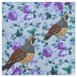 Kwartel op Chintz stof