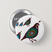 Kwartel Ronde Button 5,7 Cm (Voorkant /achterkant)