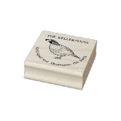Kwartel Vogel Retouradres Rubberstempel (Stempel)