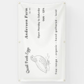 kwarteleitjes van vers Boerderij Spandoek (Verticaal)