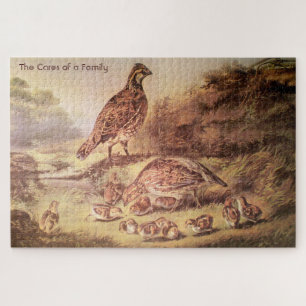 Kwartelfamilie Grote puzzel (1000 stuks)