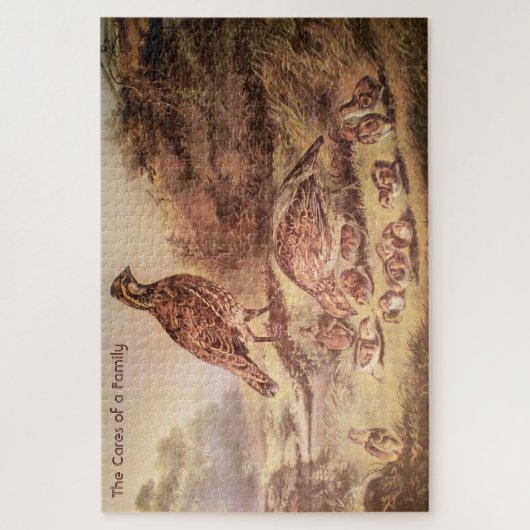 Kwartelfamilie Grote puzzel (1000 stuks) Legpuzzel (Verticaal)