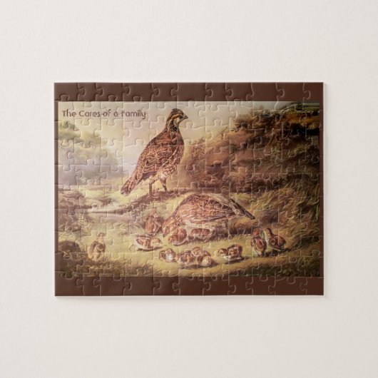Kwartelfamilie Grote puzzel (500 stuks) (Horizontaal)