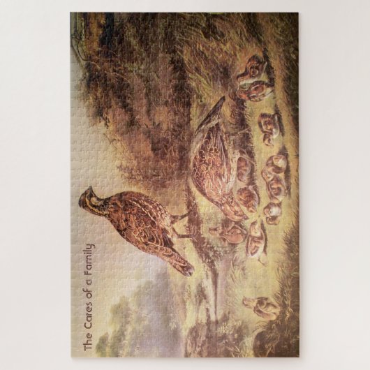 Kwartelfamilie Grote puzzel (500 stuks) Legpuzzel (Verticaal)