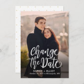 Kwarteloze manuscript EDITABLE KLOR verandert de K Bedankkaart (Voorkant / Achterkant)