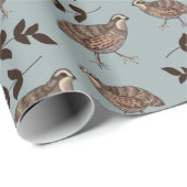 Kwartels en schuurkorrels cadeaupapier (Rol Hoek)