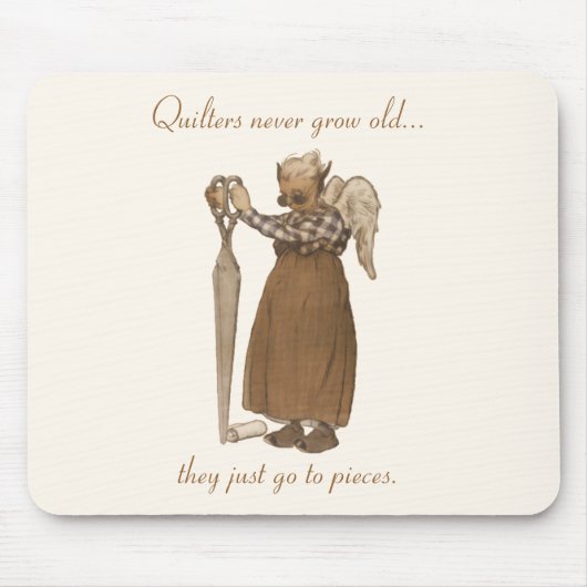 Kwartels worden nooit oud... muismat (Voorkant)