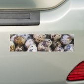 Kwartelseieren Bumpersticker (Op auto)