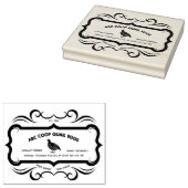 kwartelstempel rubberstempel (Gestempeld)