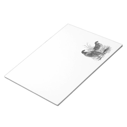  kwartelvogels - Persoonlijke roofvogels Notitieblok (Schuin)