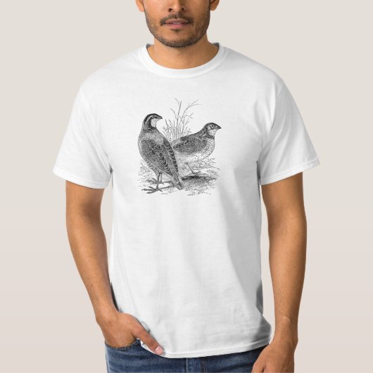 kwartelvogels - Persoonlijke roofvogels T-shirt (Voorkant)