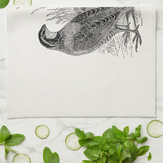 kwartelvogels - Persoonlijke roofvogels Theedoek (Gevouwen)