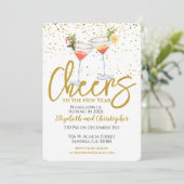 Kwarten voor de nieuwjaarspartij kaart (Staand voorkant)