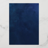 Kwarten voor nieuwjaarspartij folie uitnodiging (Achterkant)