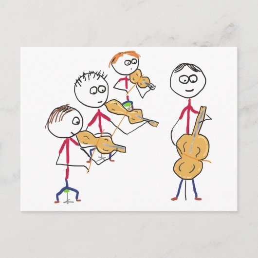 Kwartet 2 briefkaart (Voorkant)