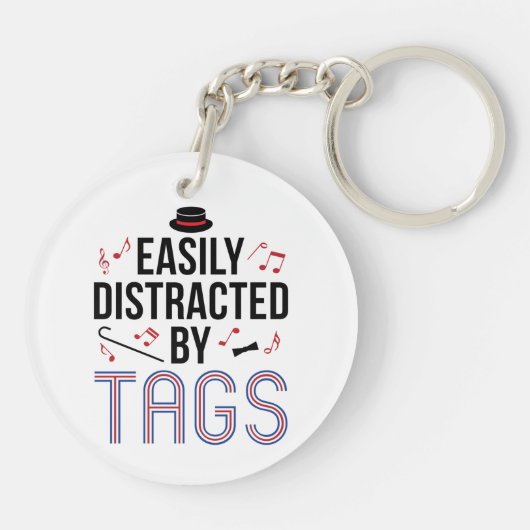 Kwartet Barbershop Gemakkelijk verstoord door Labe Sleutelhanger (Achterkant)