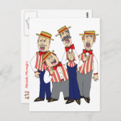 Kwartet Briefkaart (Voorkant / Achterkant)