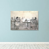 Kwartet van de Composer Count A.F. Lvov, 1840 Canvas Afdruk (Insitu (Houten vloer))