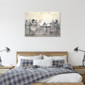 Kwartet van de Composer Count A.F. Lvov, 1840 Canvas Afdruk (Insitu (Slaapkamer))